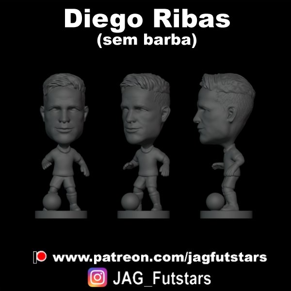 Diego Ribas sem barba